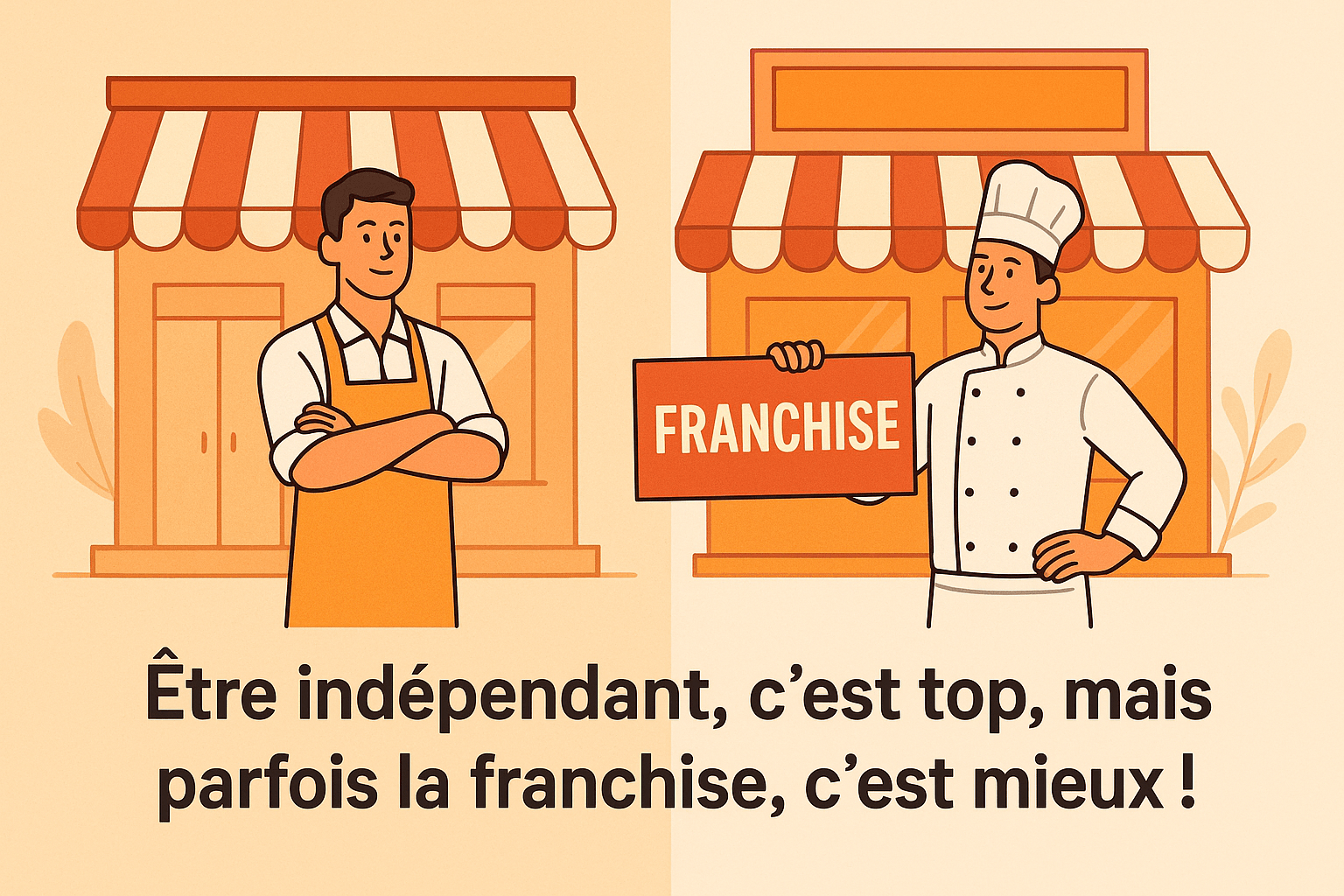 indépendant être franchisé